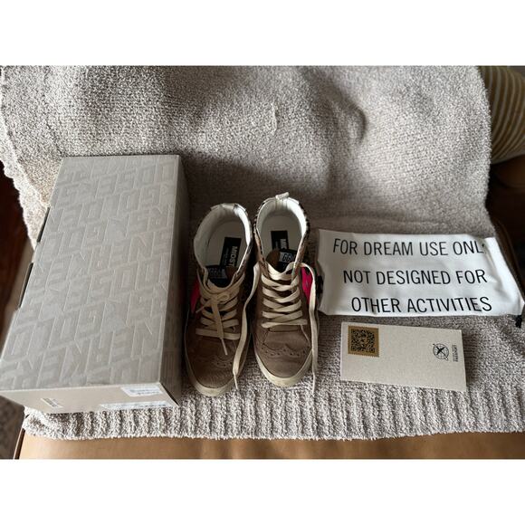 Golden Goose Mid Star Classics, size 39, leopard accents, pink star - Picture 3 of 13